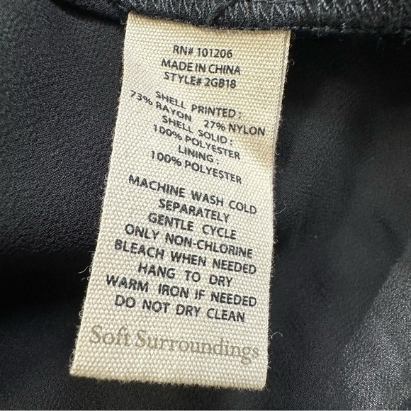 Soft Surroundings Vintage Duster Open Front Boho Velvet Fairy Whimsygoth Print - Picture 10 of 11